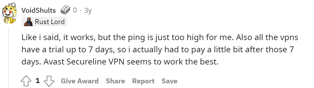 Opinions on Avast VPN from Reddit